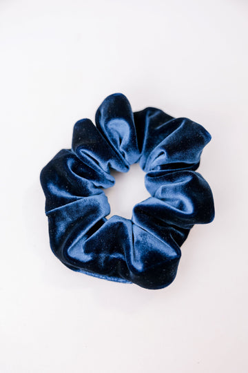 Royal Blue Velvet Scrunchie