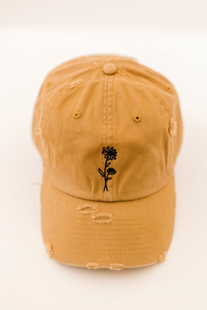 April Timber Vintage Style Embroidered Hat