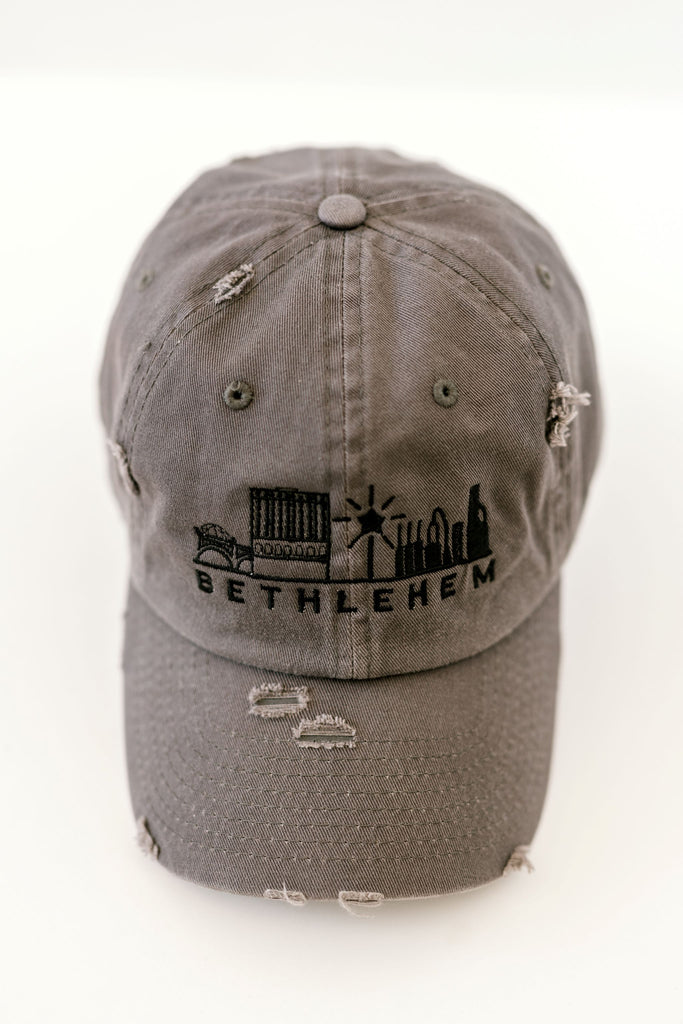 Bethlehem Skyline Embroidered Hat