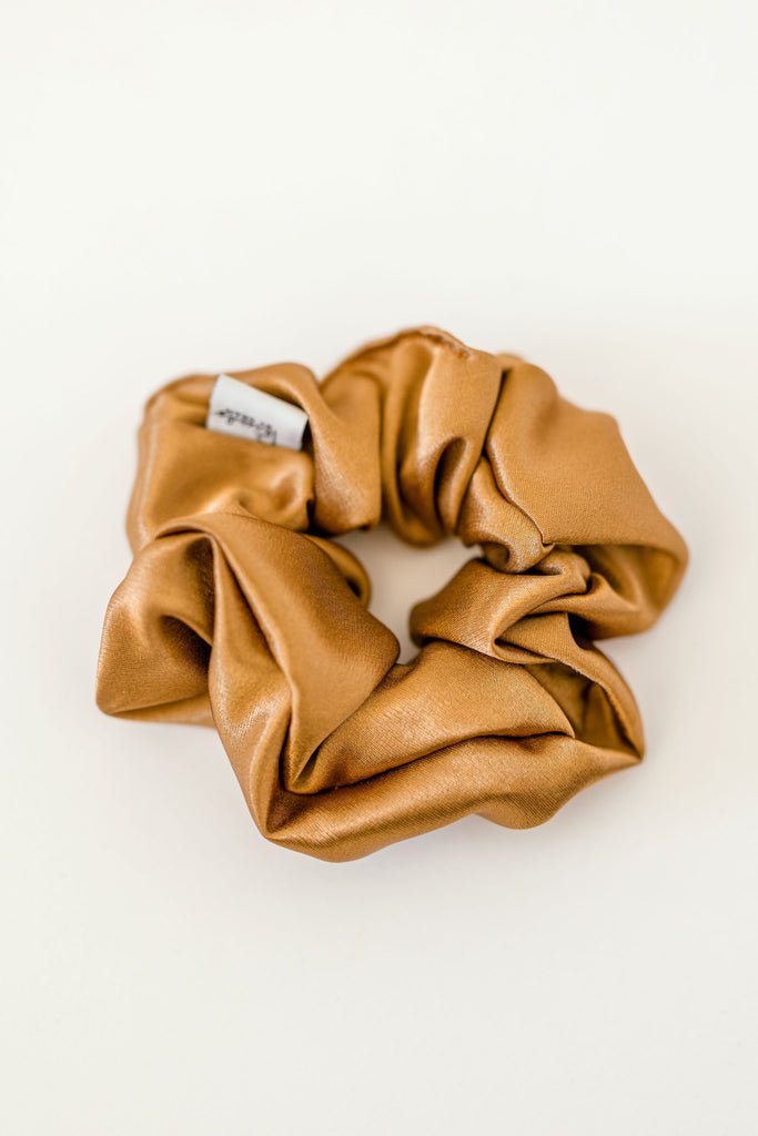Copper Silk Scrunchie