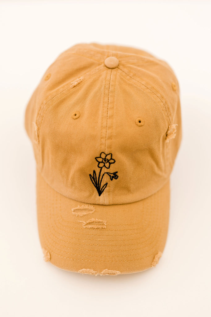 December Timber Vintage Style Embroidered Hat
