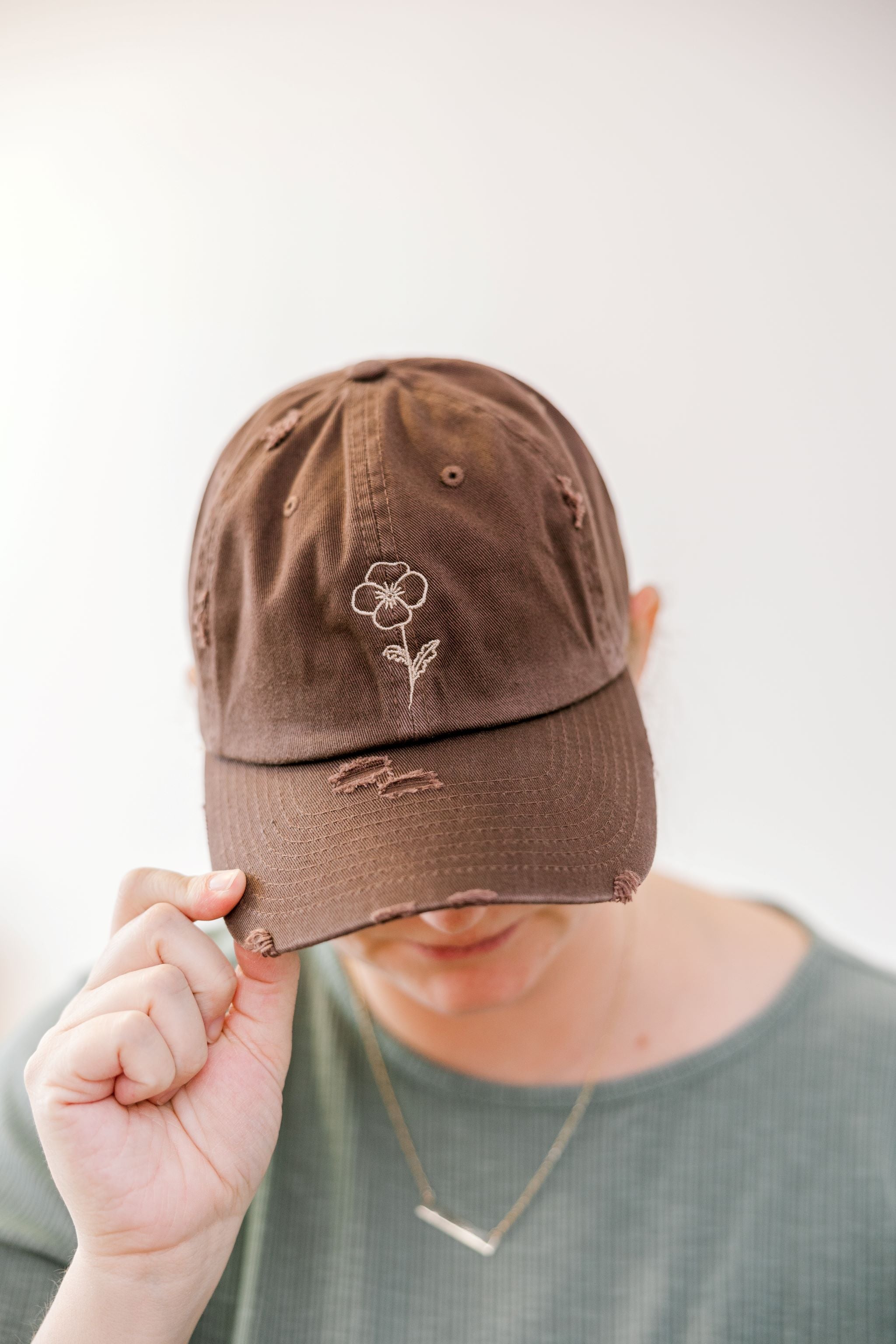 February Monthly Flower Vintage Hat – Threads by Gram