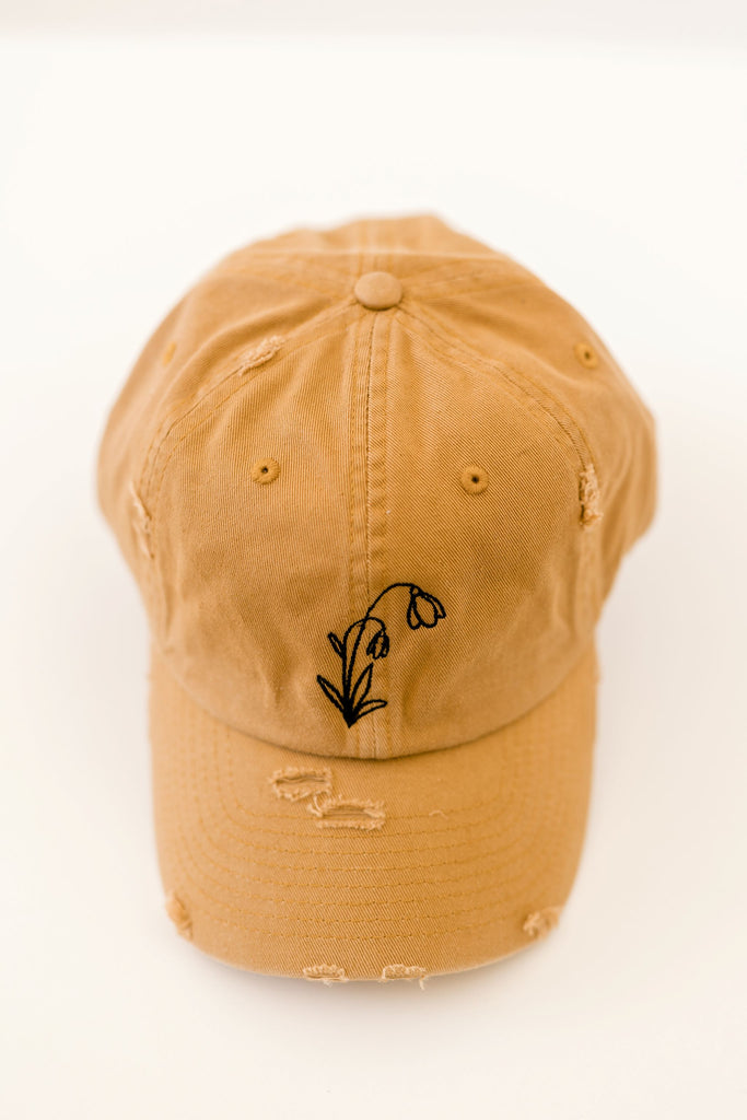 January Timber Vintage Style Embroidered Hat