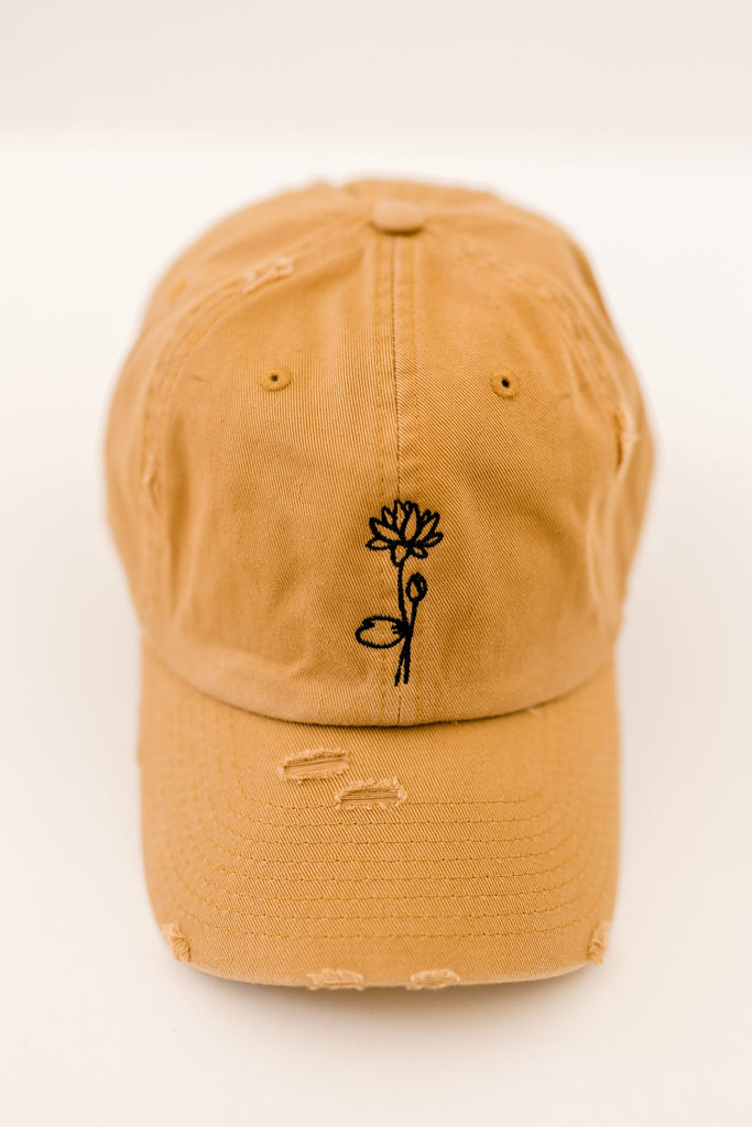 July Timber Vintage Style Embroidered Hat