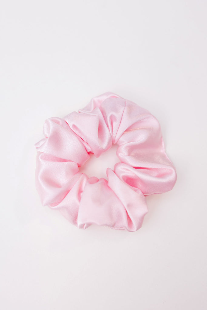 Light Pink Silk Scrunchie
