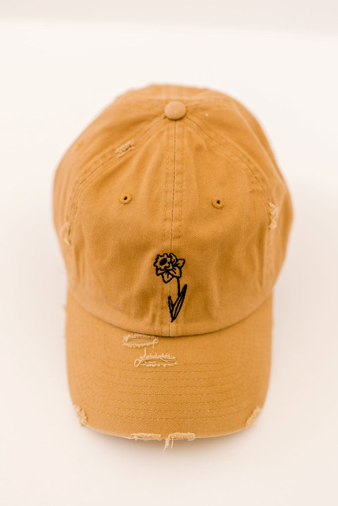 March Timber Vintage Style Embroidered Hat