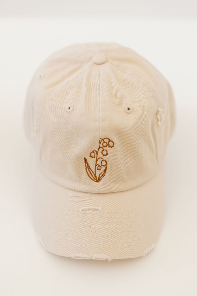 May Satin Vintage Style Embroidered Hat
