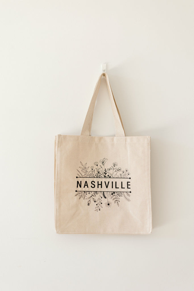 Threads by Gram - Nashville Tennessee Wildflower Tote Bag