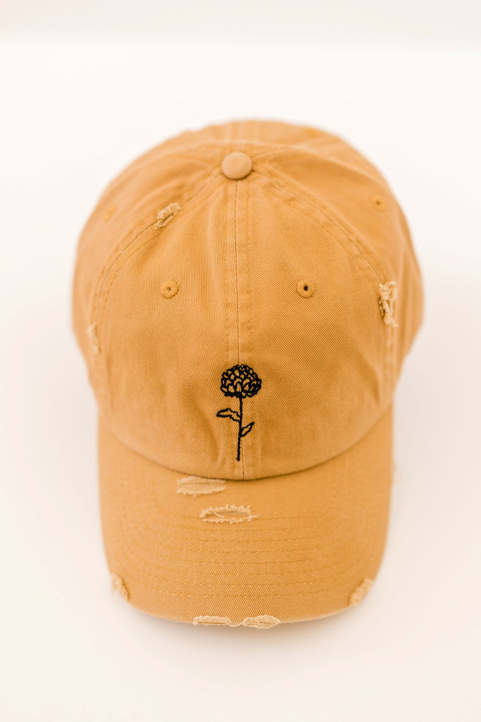 November Timber Vintage Style Embroidered Hat