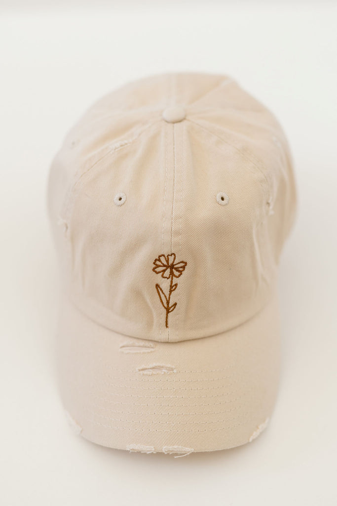 October Satin Vintage Style Embroidered Hat