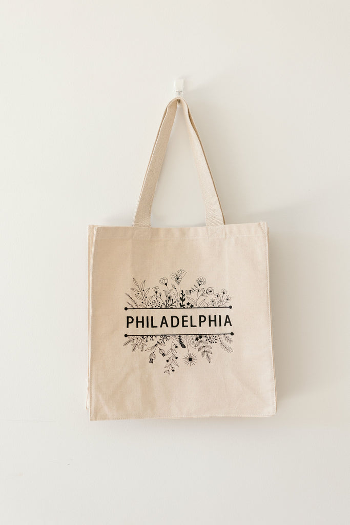 Philadelphia Wildflower Tote Bag