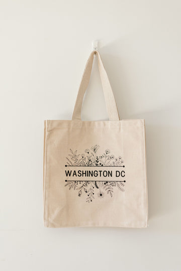 Threads by Gram - Washington DC Wildflower Tote Bag