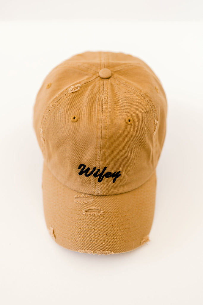Wifey Timber Distressed Hat