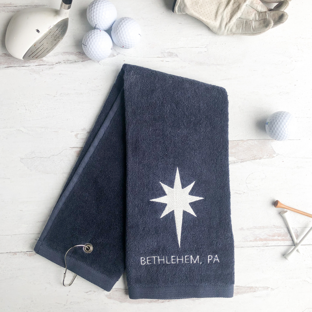 Navy-Golf-Towel-Bethlehem-Star