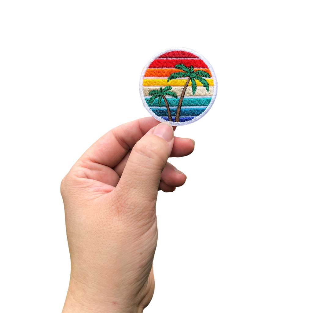 Palm Tree Threads Sunset Palm Tree Patch – Threads by Gram